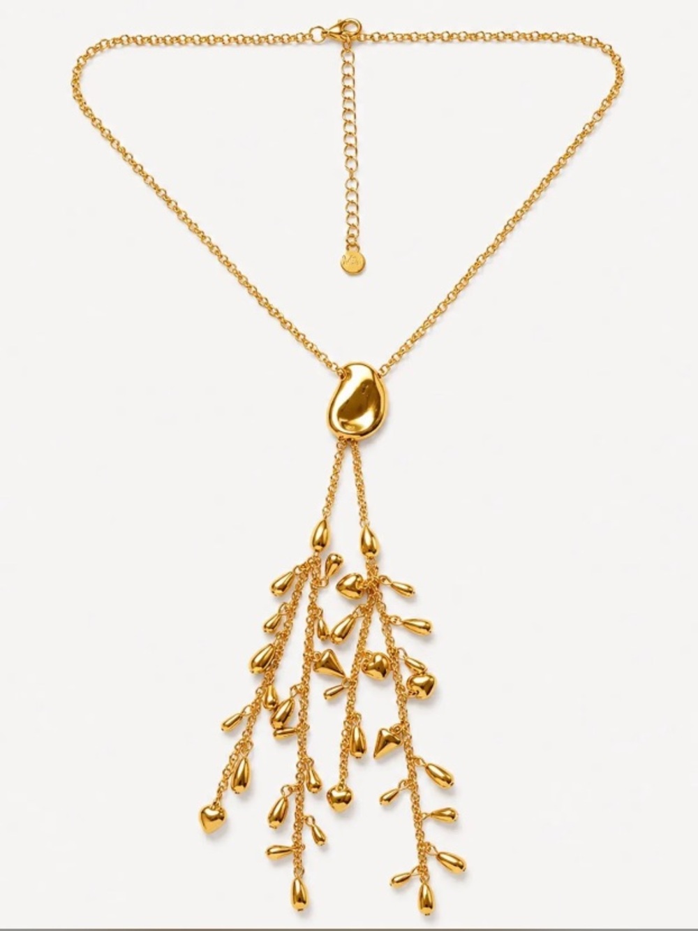 NEW Mayamar Gold Branch Pendant Lariat Drop Necklace